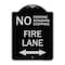Signmission No Parking Standing or Stopping Fire Lane W/ Bidirectional Arrow Alum Sign, 24" x 18", BS-1824-23613 A-DES-BS-1824-23613 - alternate 1